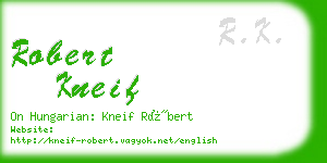 robert kneif business card